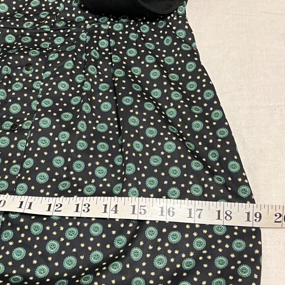 Vintage SANTA FE Floral Dress Women’s Size 4 90s Retro Bodycon Black Garden Prin - Picture 10 of 11